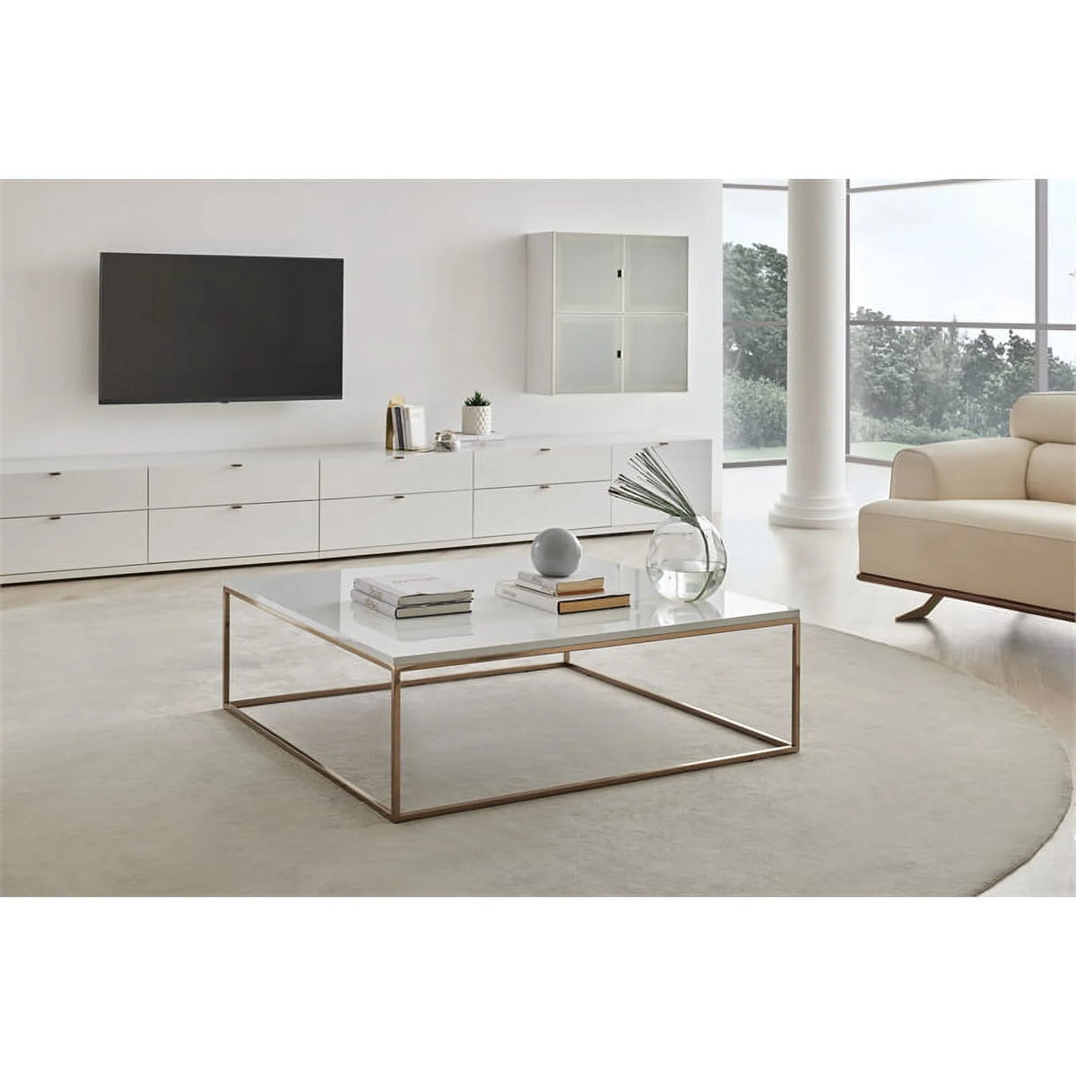 Engineered Wood & Metal Coffee Table G768925