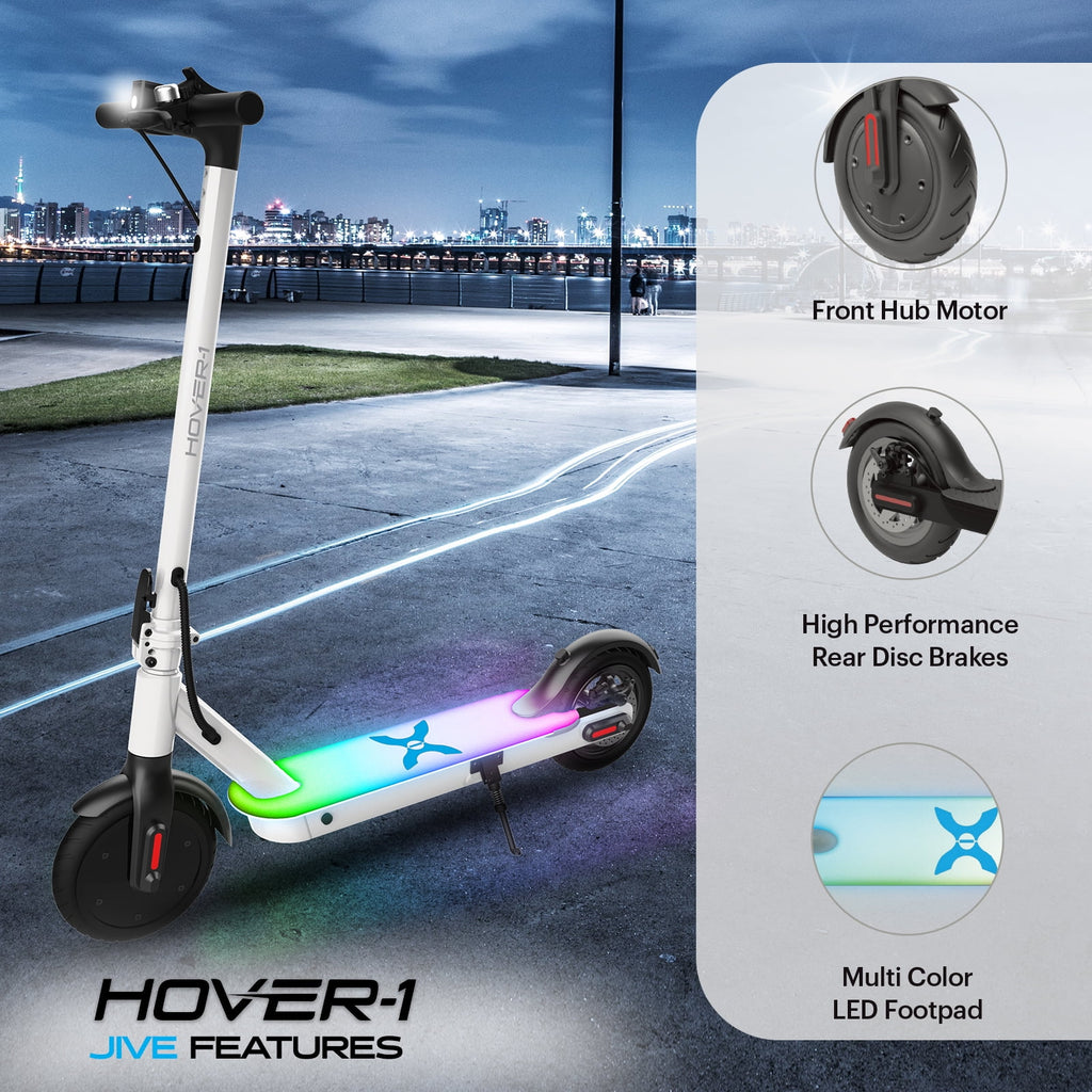 Self Balancing Folding Electric Scooter, 8.5 in Wheels, White P817087
