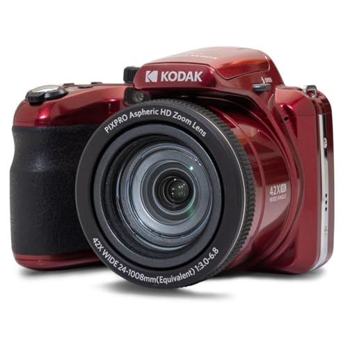 Red 20MP Full HD Digital Camera with 32GB Memory Card and Camera Bag J818541