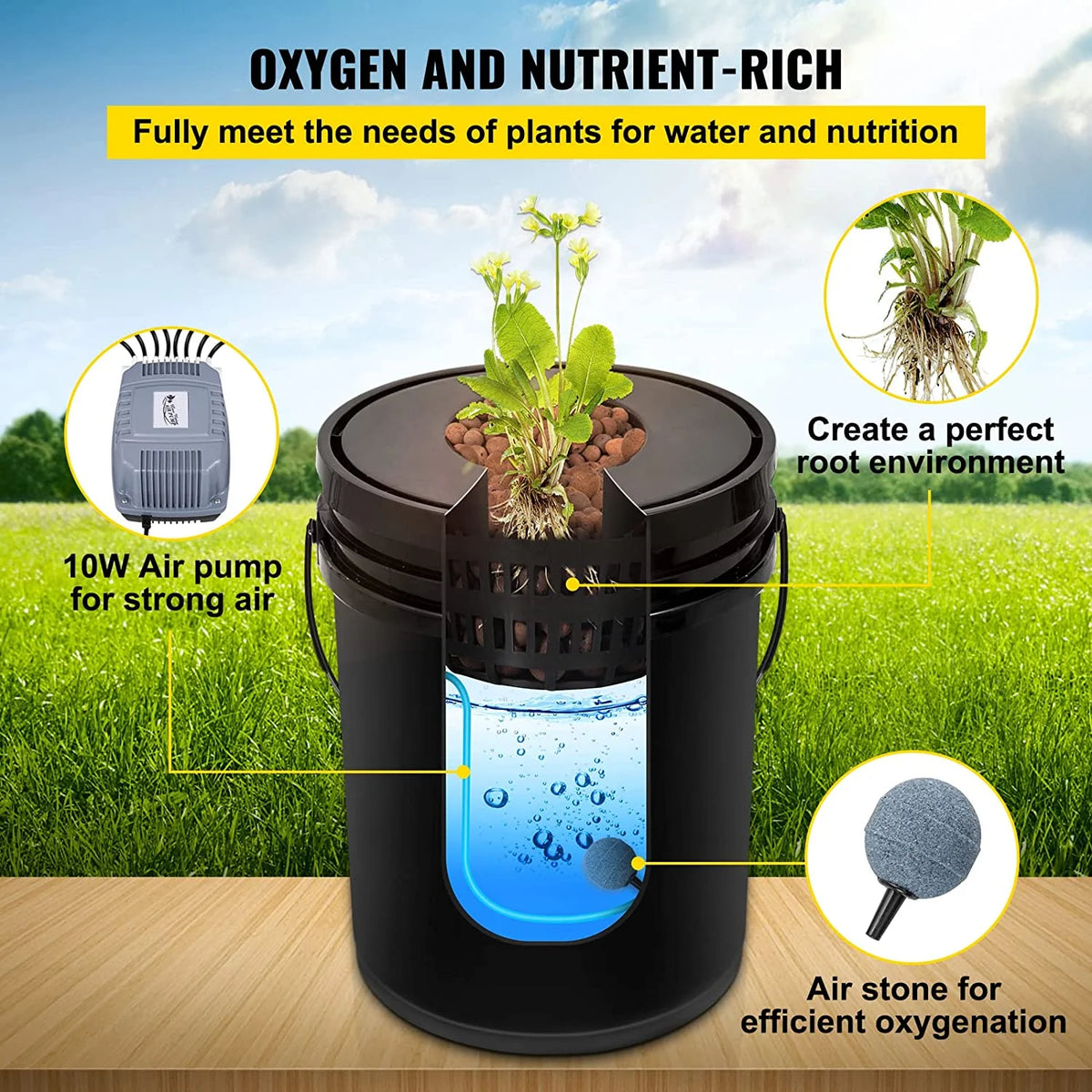 5 gal DWC Hydroponic System R279203