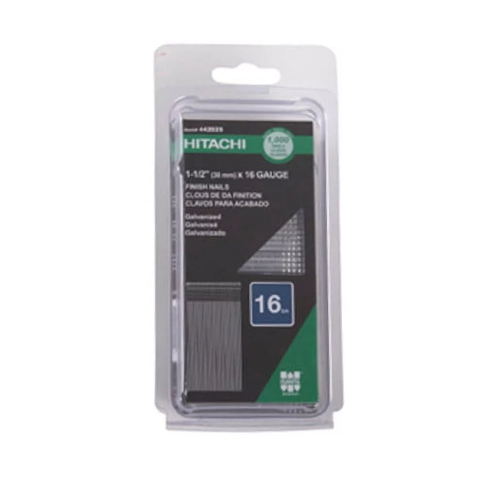 16-Gauge 1-1/2 in. Electro Galvanized Straight Finish Nails (1,000-Pack) B6271