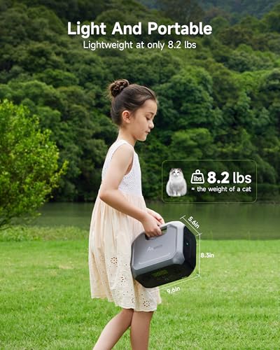 Portable Power Station 266Wh Battery 300W AC Output Solar Generator Y497622