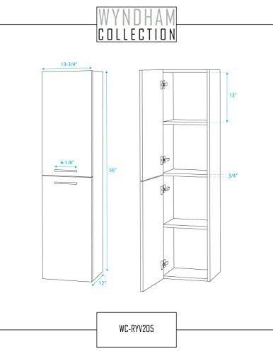 Grey Oak Wall Vanity Cabinet T795
