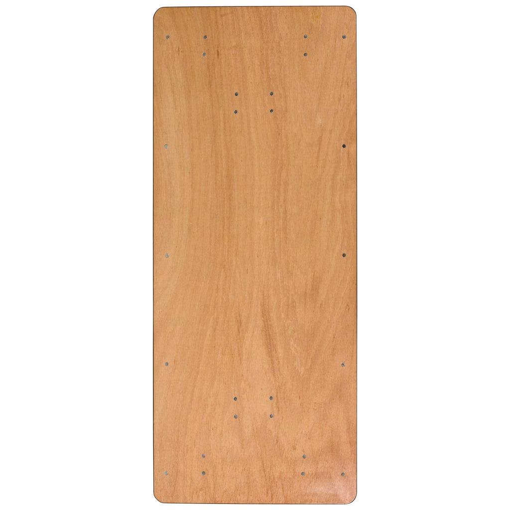 6-Foot Rectangular Wood Folding Banquet Table L656