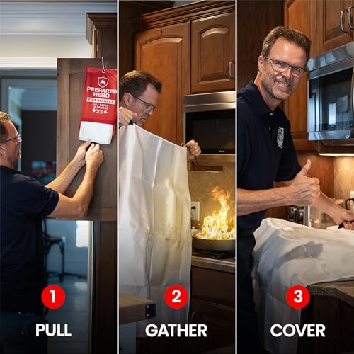 40" x 40" Fiberglass Fire Blanket D8429