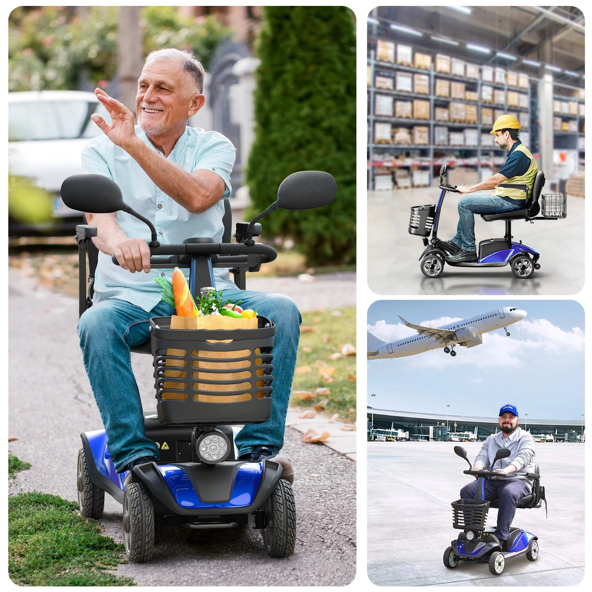 Red Foldable 4 Wheel Mobility Scooter N97892