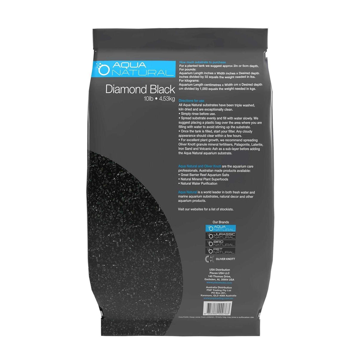 Black 10lb Aquarium Gravel and Substrate Z369