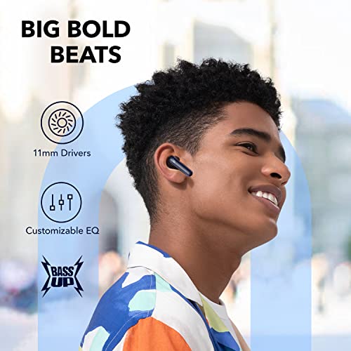 Black Noise Cancelling Wireless Bluetooth Earbuds A28186