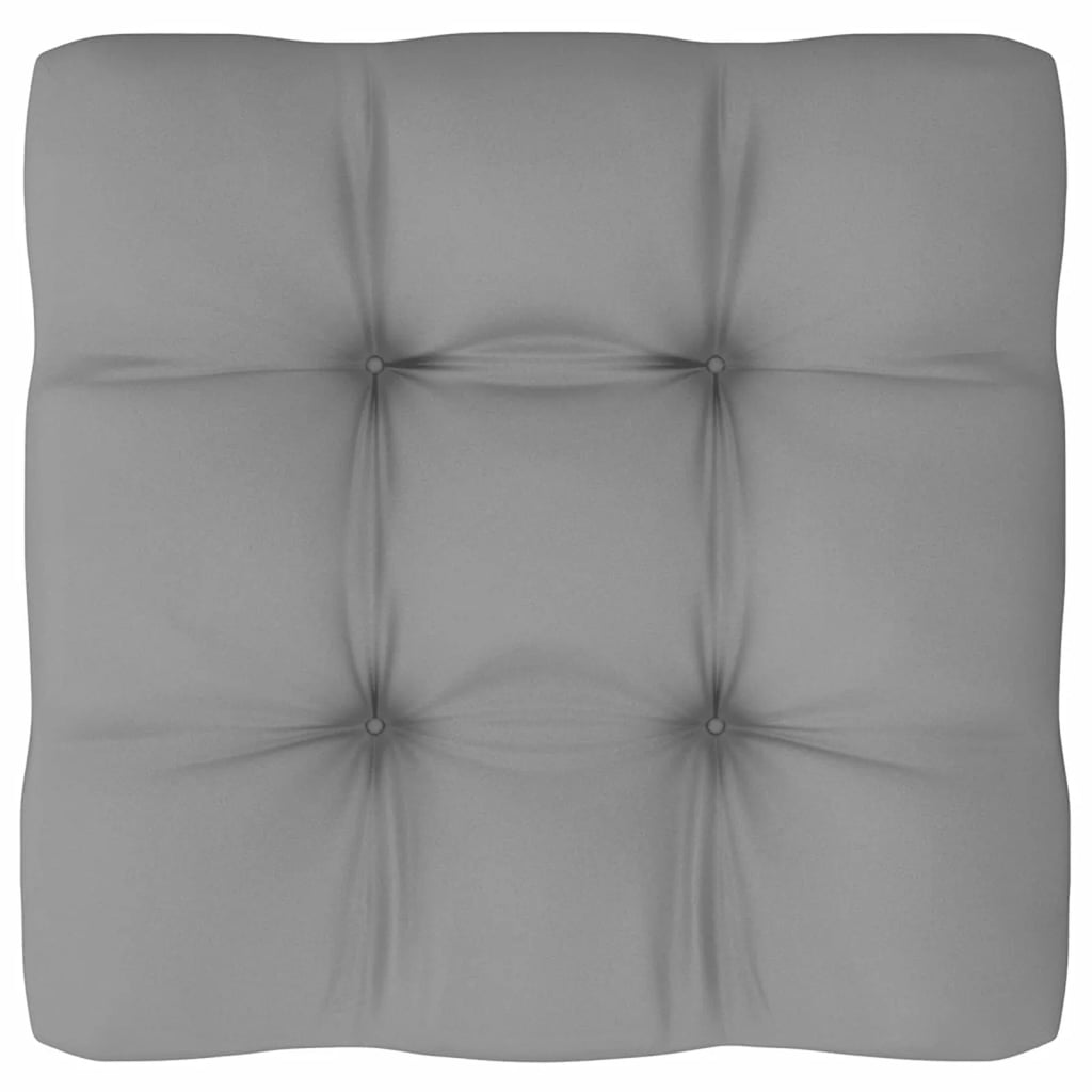 6 Piece Wooden Patio Lounge Set with Gray Cushion Y1272