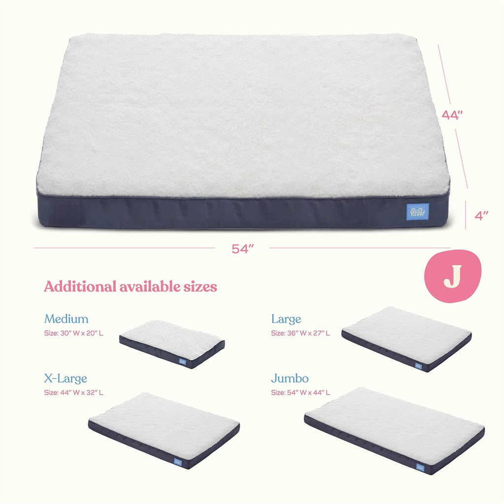 Orthopedic Large Dog Bed with Sherpa Top J110416
