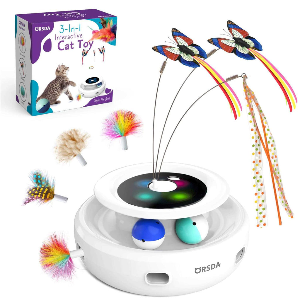 3-in-1 Rechargeable Interactive Cat Toys S8213