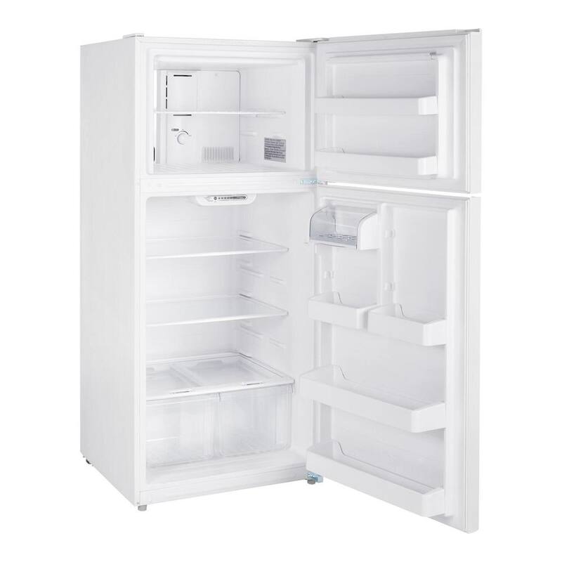 White 18 cu. ft. Top Freezer Refrigerator O43850