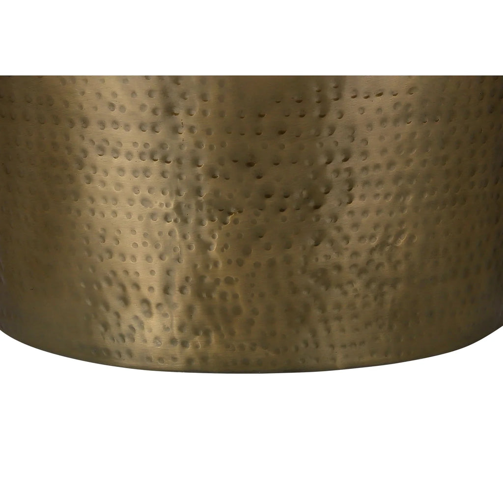 Gold Metal Drum Accent Table G355055