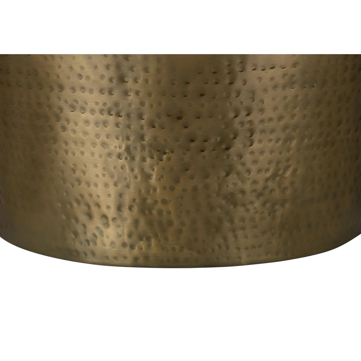 Gold Metal Drum Accent Table G355055