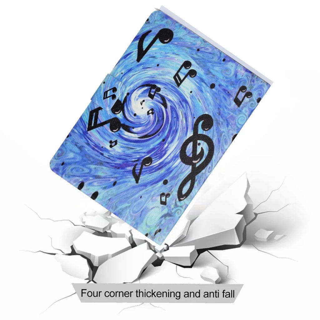Colorful Painting Multi-Angle Viewing Folio Wallet Smart Cover for iPad 10th Generation 10.9 Inch Case K606635