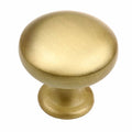 Satin Gold Round Cabinet Knobs Pack of 25 O84743