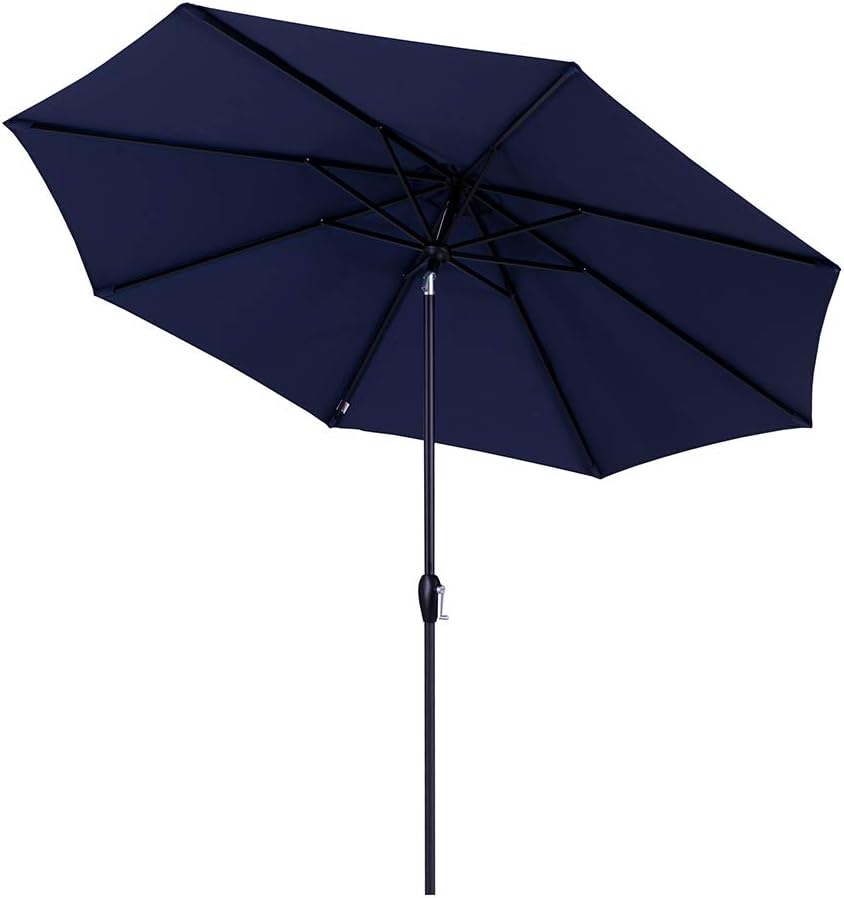 10' Outdoor Patio Table Umbrella with Auto Tilt and Crank X5553