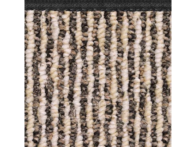 Black Ripple Skid-Resistant Carpet Runner 12 ft. x 48 in. Q439