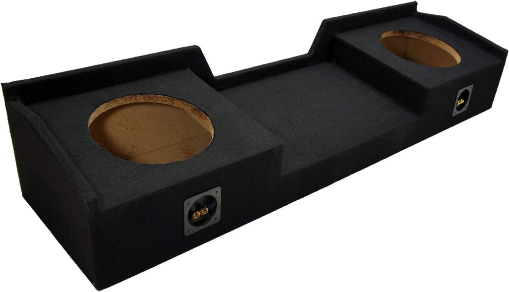 Compatible with 1999-2006 GMC Sierra Extended Cab Truck Dual 10 Sub Box Enclosure & Amp W913748