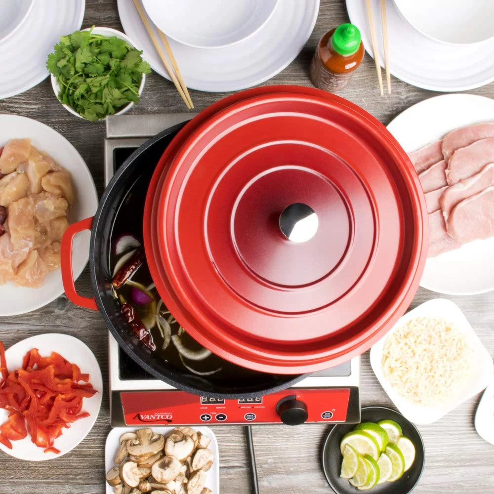 Cast Aluminum Dutch Oven 6.5 Quart Red B9628