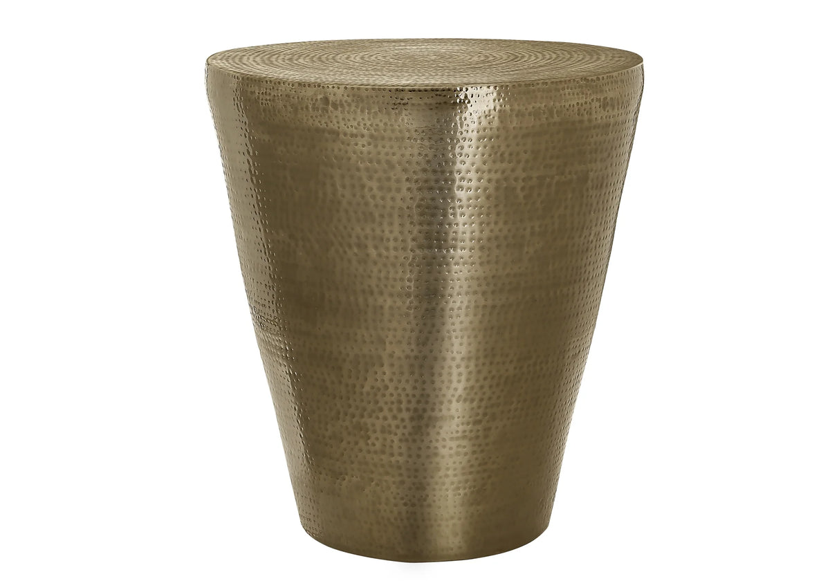 Gold Metal Drum Accent Table G355055