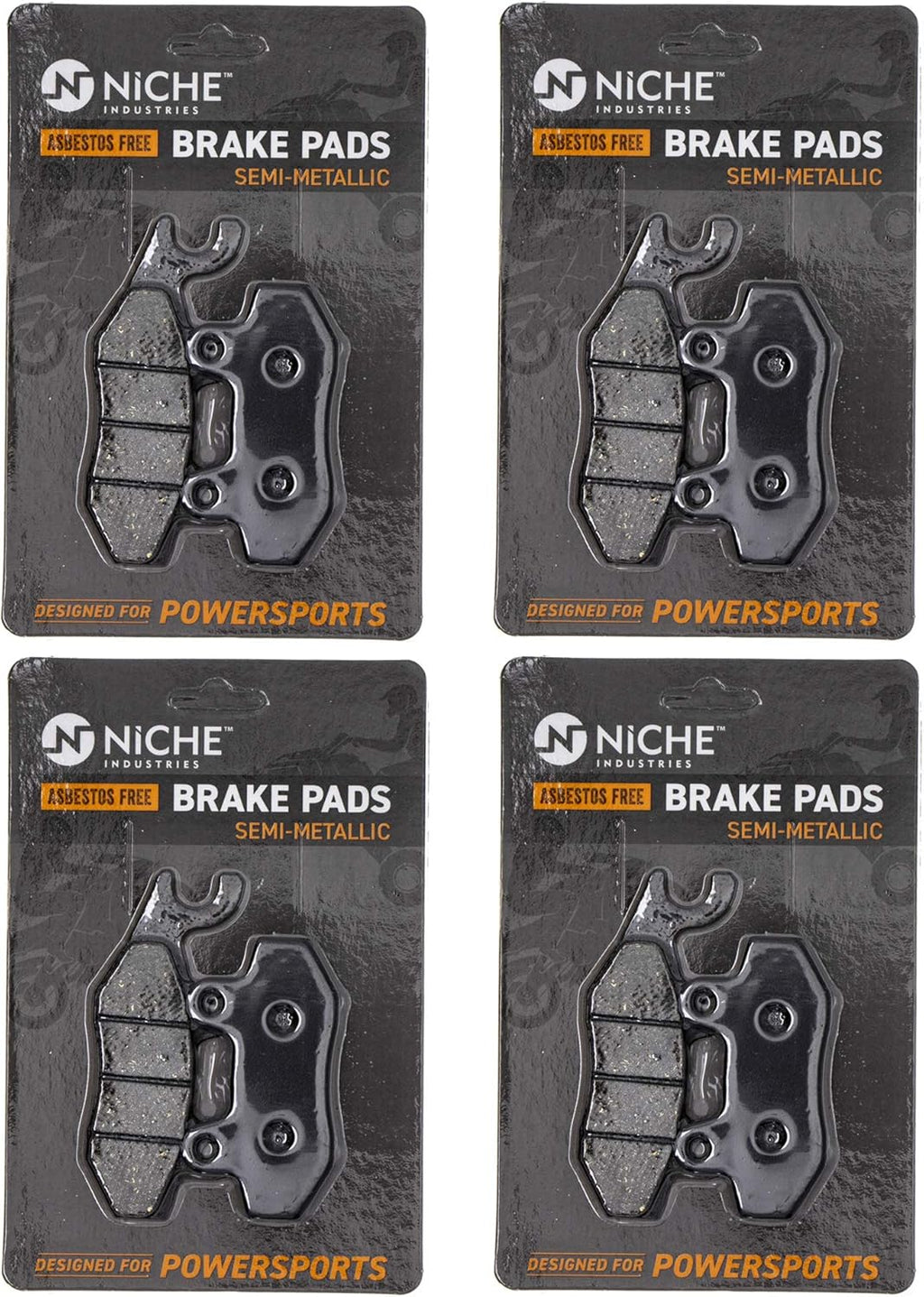 Semi-Metallic Brake Pad Set Front 4 Pack X6392