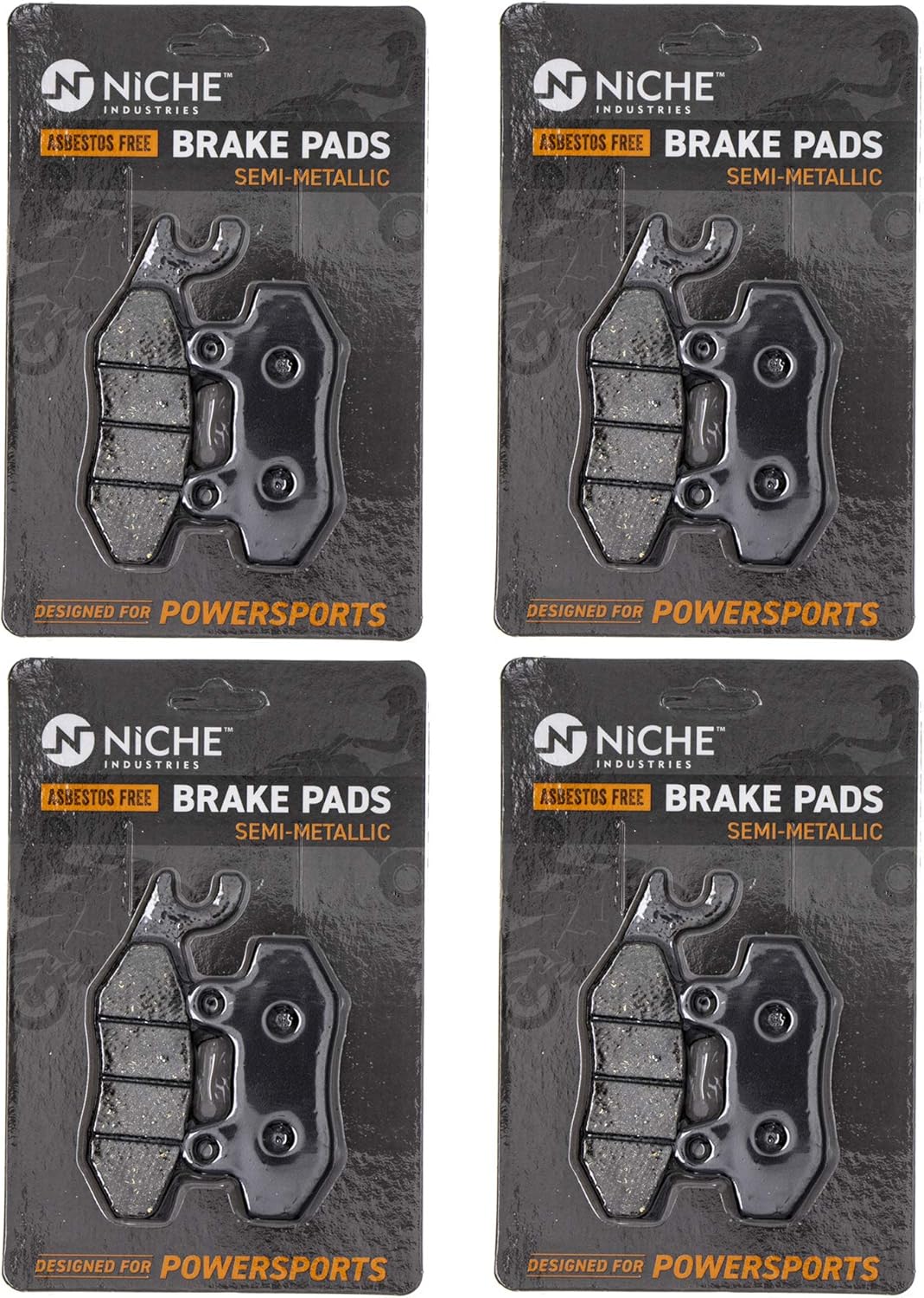 Semi-Metallic Brake Pad Set Front 4 Pack X6392