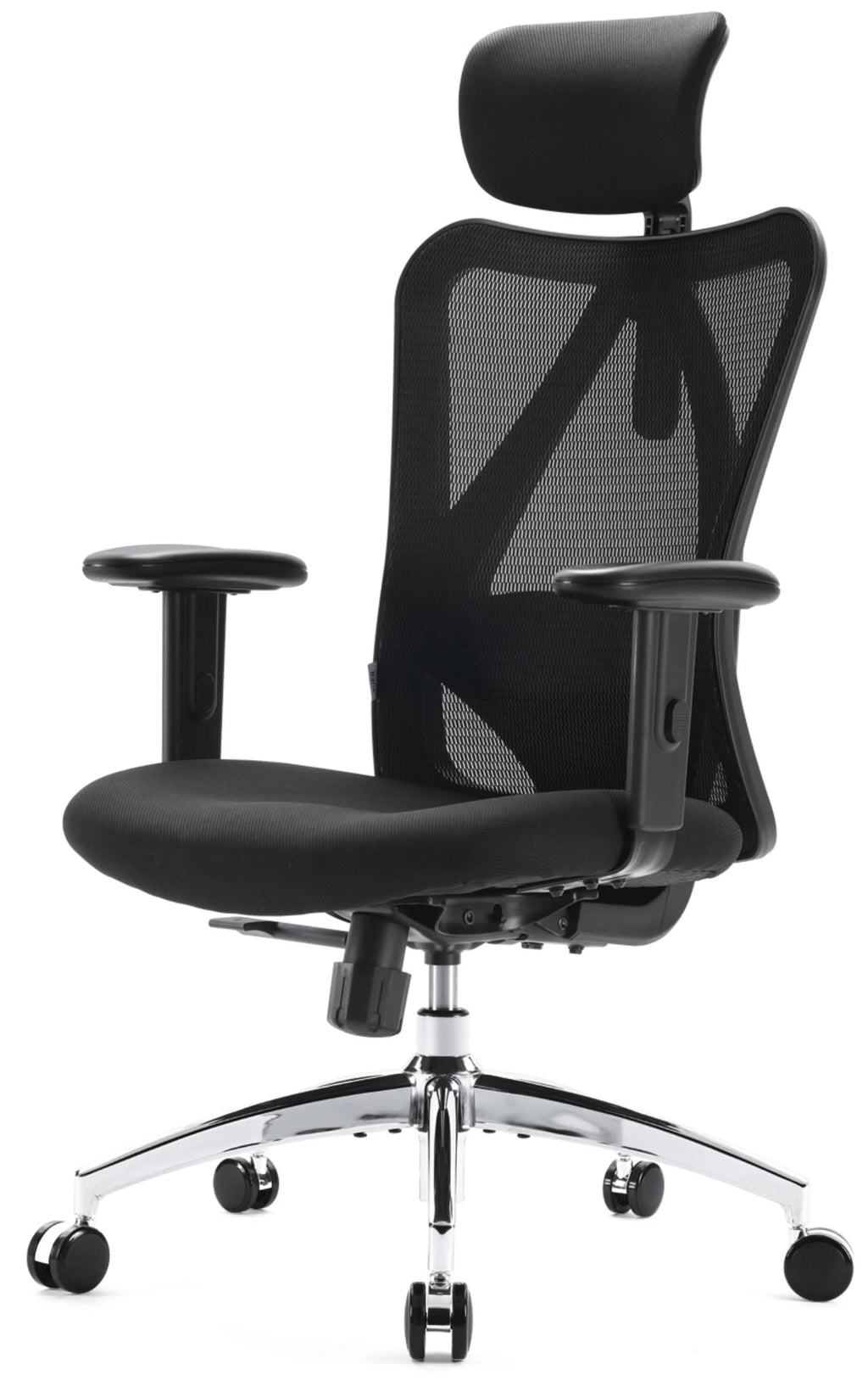 Black Ergonomic Mesh Office Chair with Adjustable Lumbar Support J511597