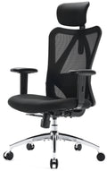 Black Ergonomic Mesh Office Chair with Adjustable Lumbar Support J511597