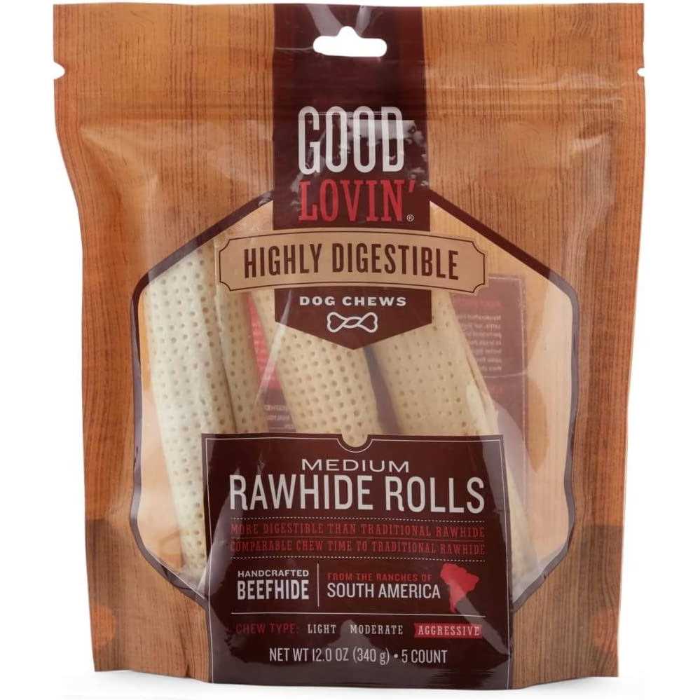 Highly Digestible Rawhide Rolls for Dogs G6321