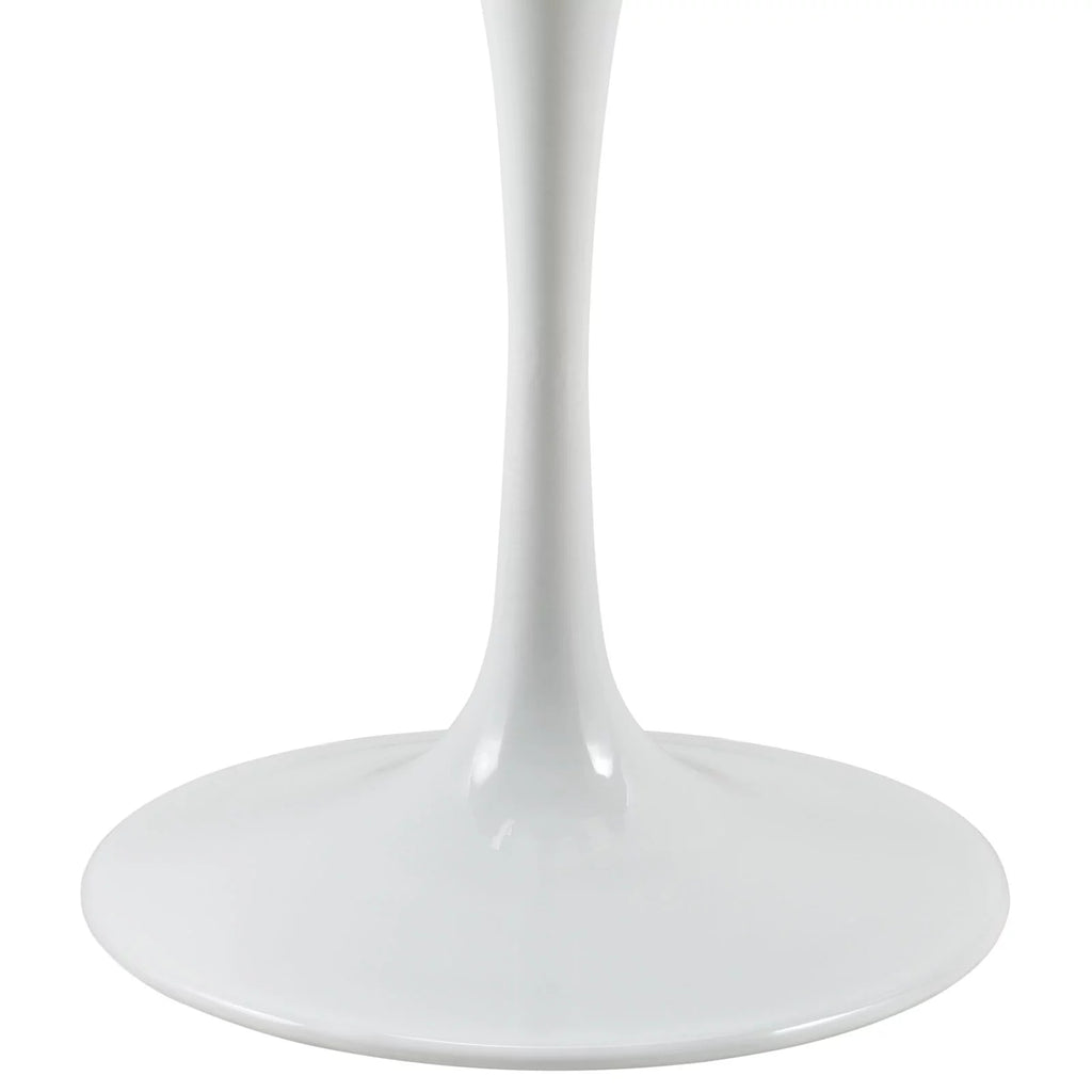 Round Artificial Marble Dining Table in White D78147