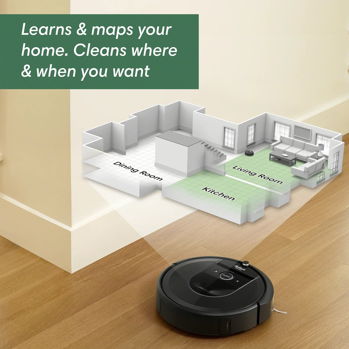 Wi-Fi Connected Smart Mapping Robot Vacuum J10094