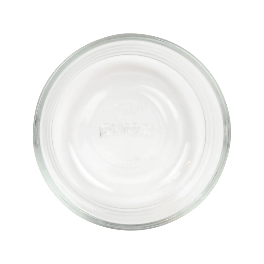 1-Cup Clear Round Glass Food Storage Bowl with Lid 6-Pack X468