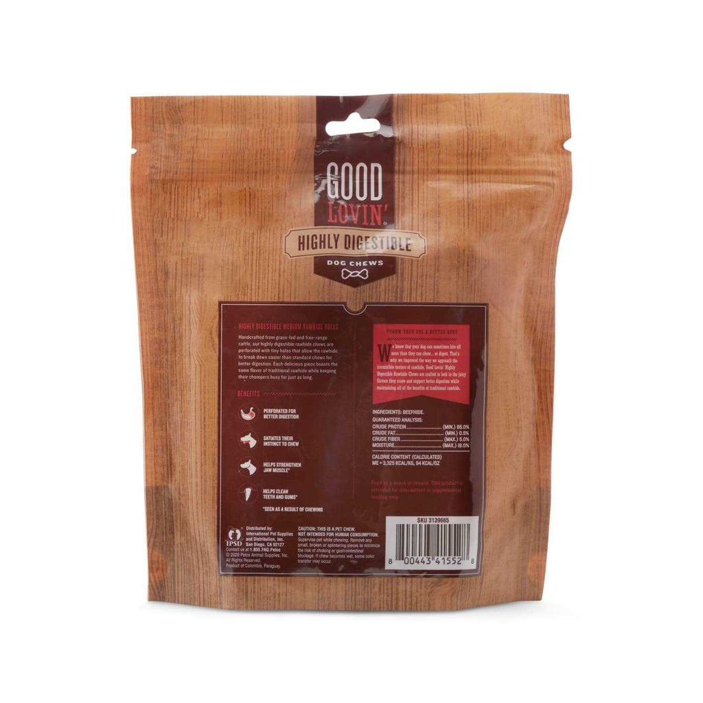 Highly Digestible Rawhide Rolls for Dogs G6321