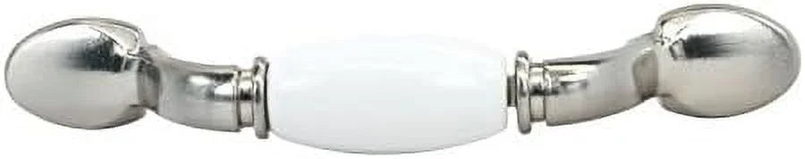 3" and 5" Brushed White Cabinet Pull Handle N492
