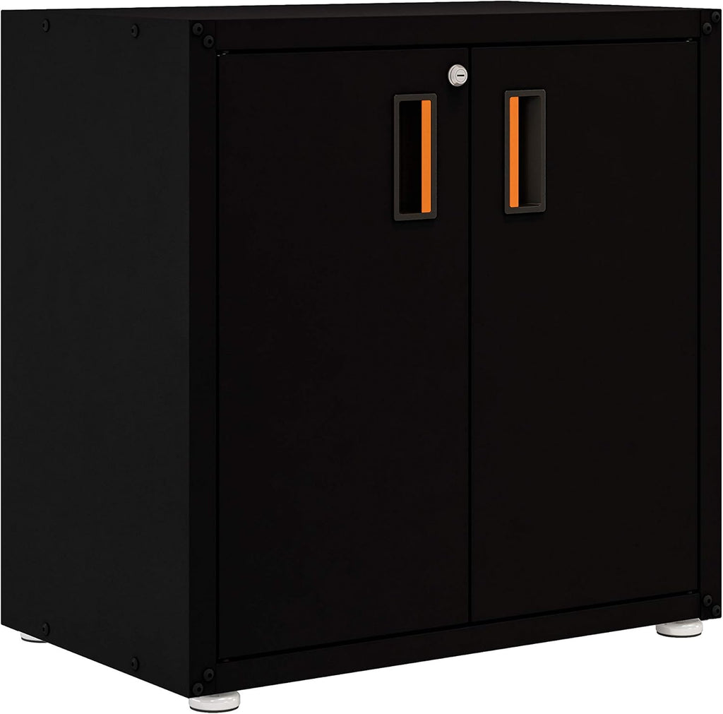 Steel Cabinet with Two Doors (Black) K502