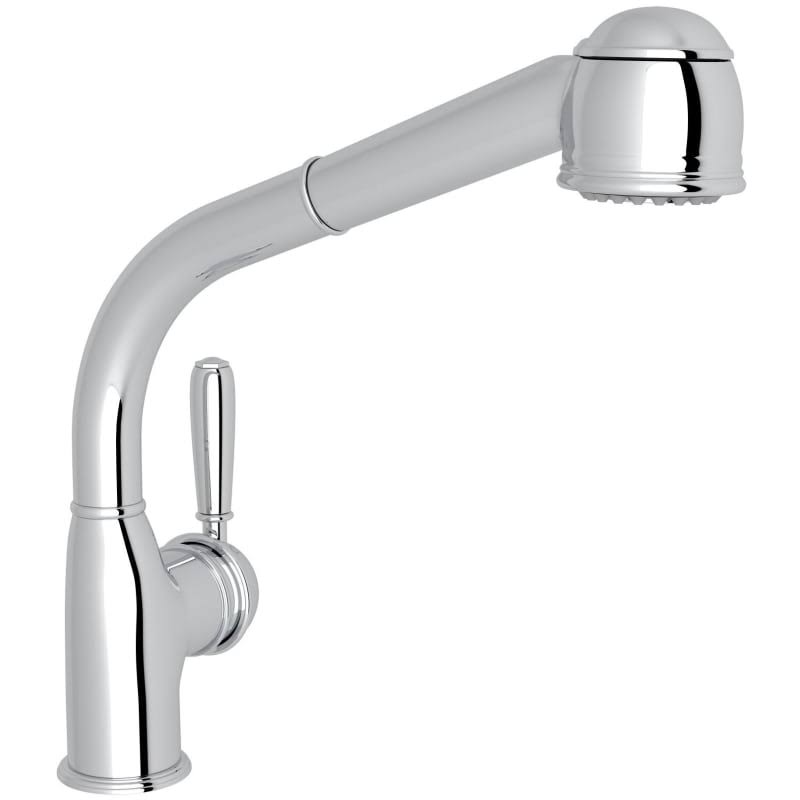 Polished Chrome Side Lever Pull-Out Kitchen Faucet O94869