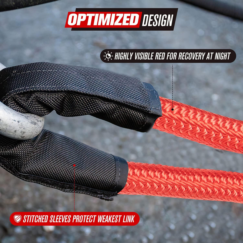 20 ft x 7/8 Kinetic Recovery Rope with Carry Bag F326