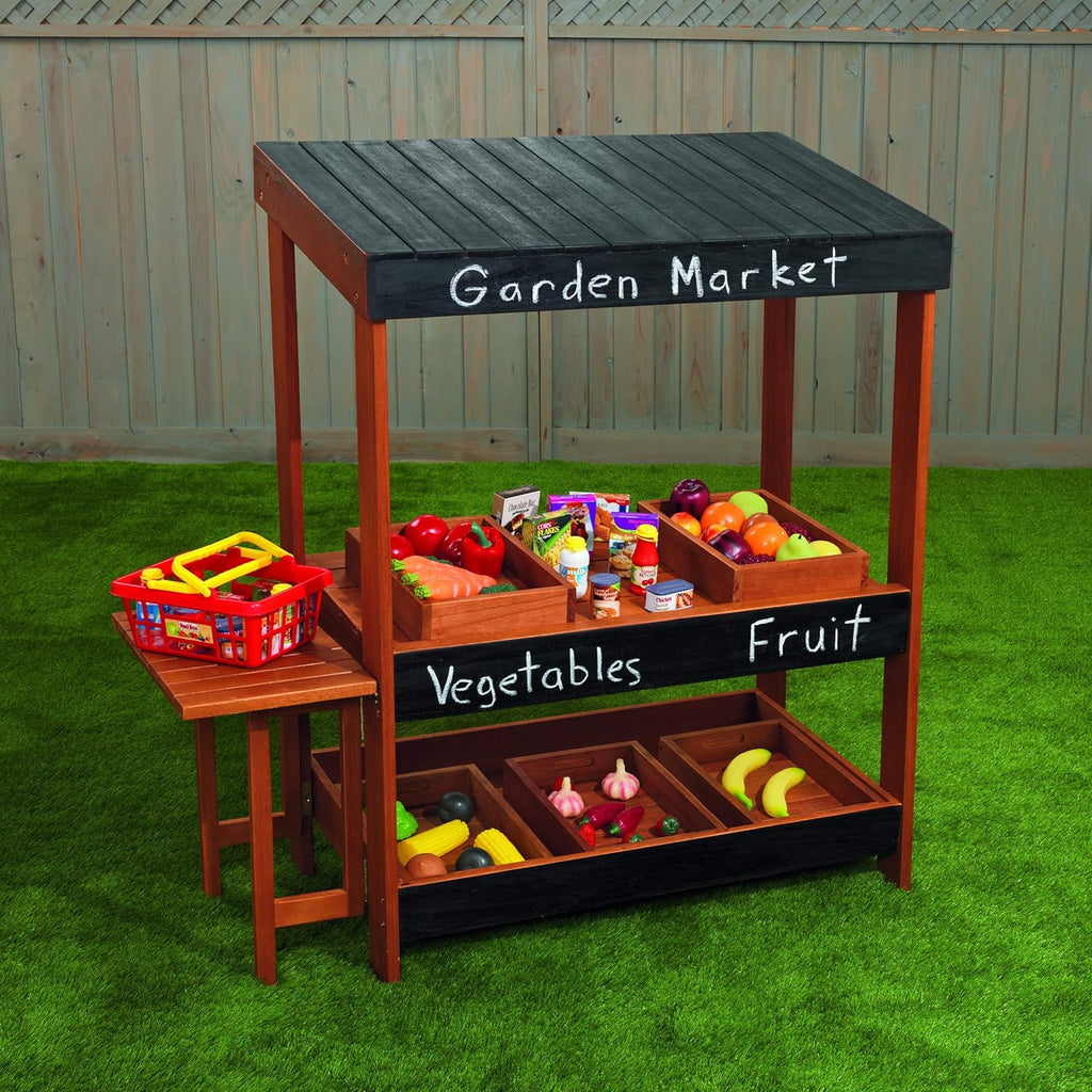 Wooden Kids Market Stand Q579