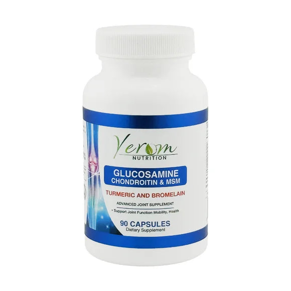 Glucosamine Chondroitin MSM Turmeric & Bromelain 90 Capsules R6894