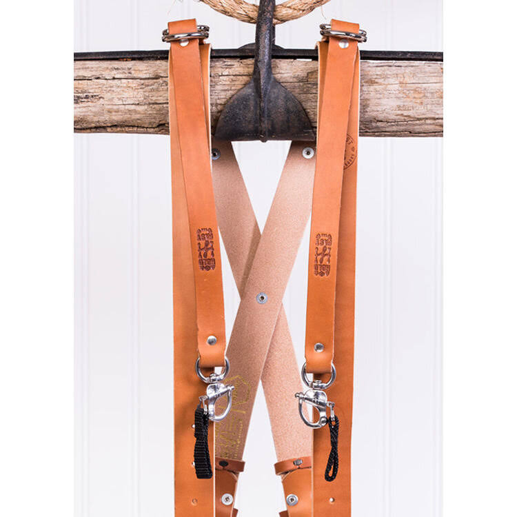 Tan Medium Leather Two-Camera Harness H429