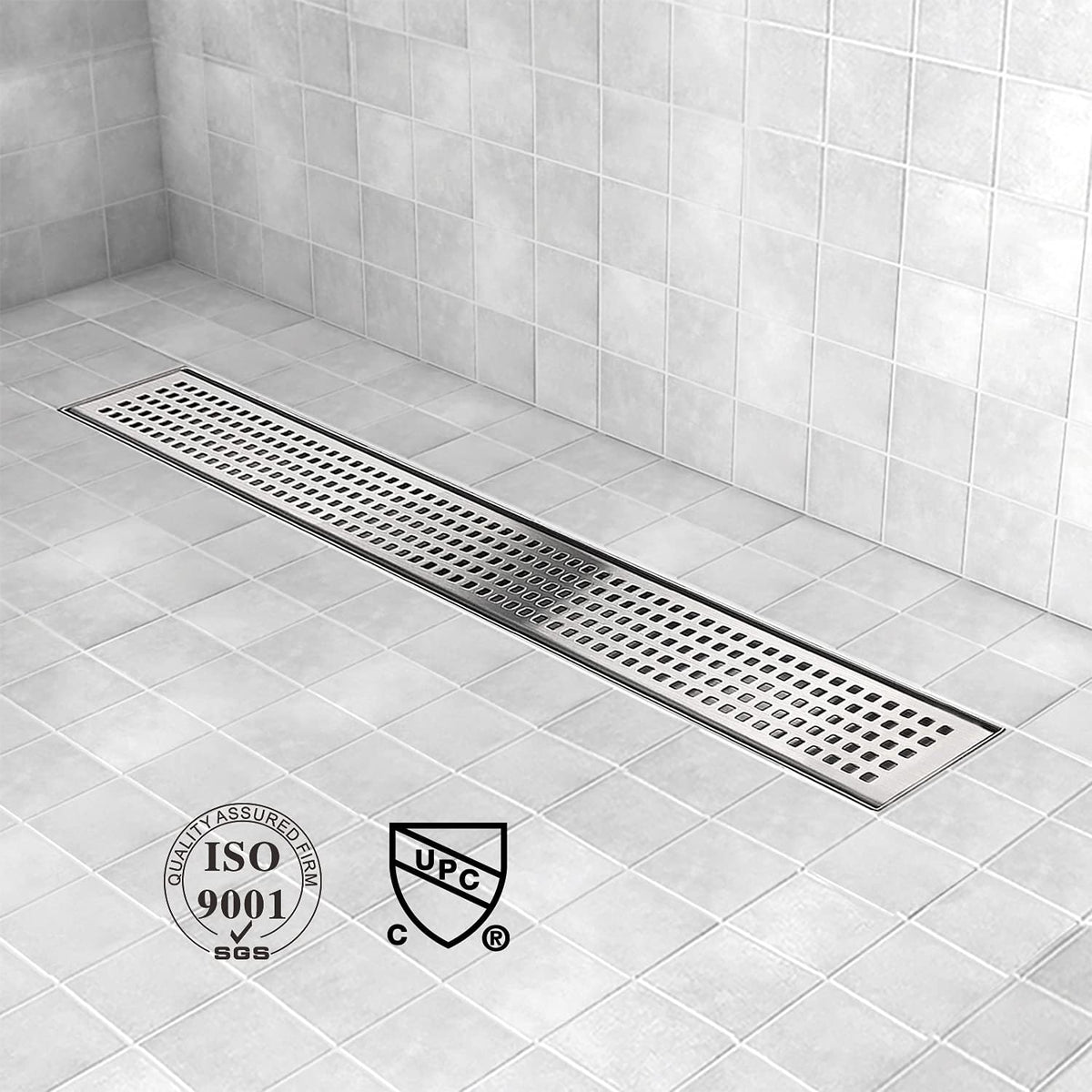 28 inch Brushed 304 Stainless Steel Linear Shower Drain Pack of 2 N39533
