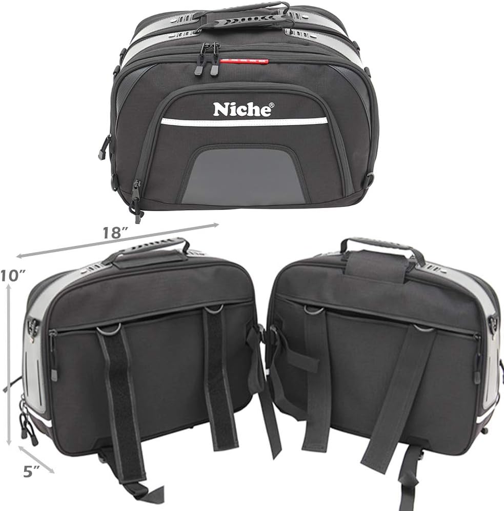 Motorcycle Saddlebags with Universal Mounting System H1685