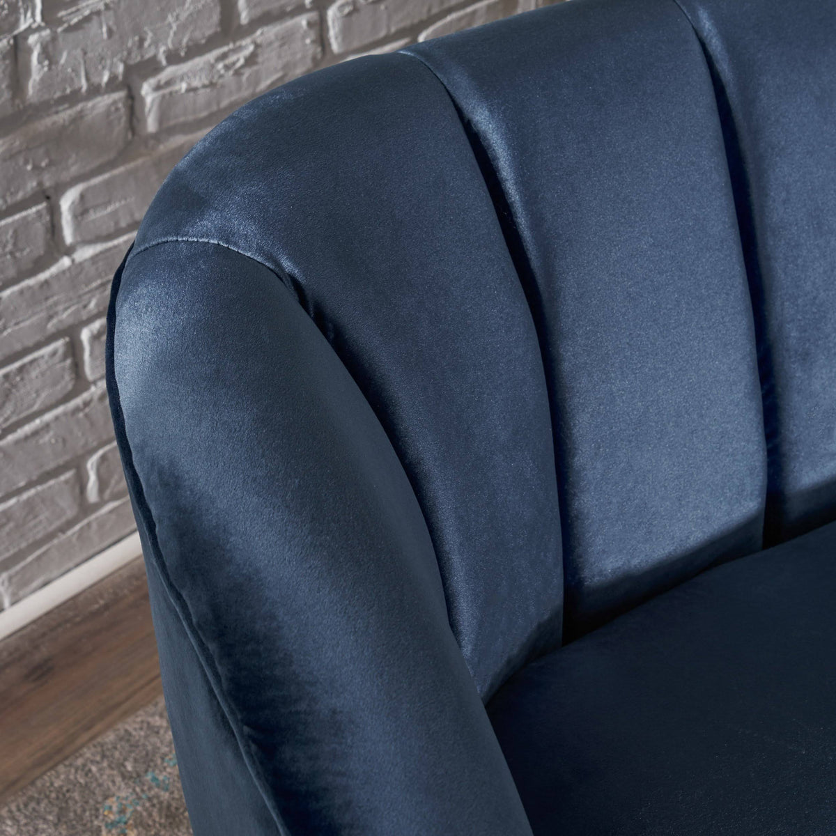 Seafoam Blue Velvet Club Chairs (Set of 2) V429