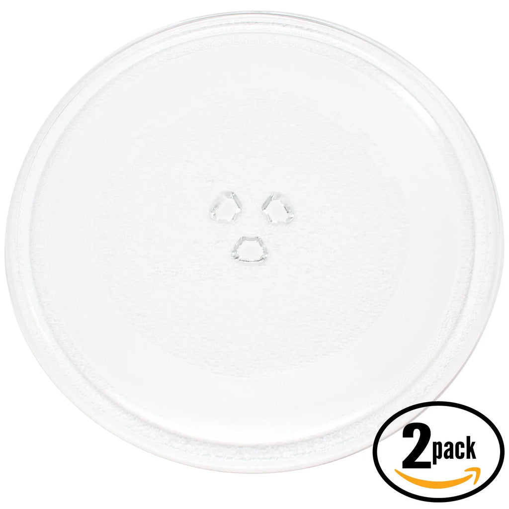 2-Pack Replacement Microwave Glass Turntable Tray 10" (255mm) S7614