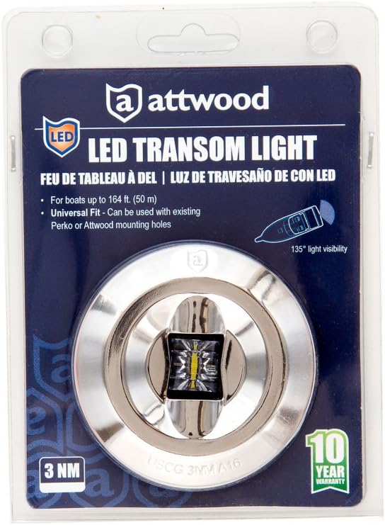 Universal Watertight Marine Boat LED Round Transom Light K235