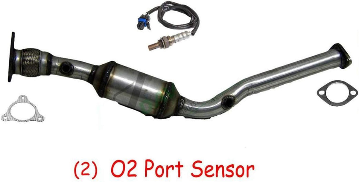 Catalytic Converter Flex Engine Pipe with Two O2 Port D812