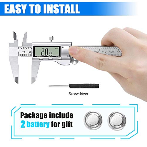 6 Inch Stainless Steel Digital Caliper T89027