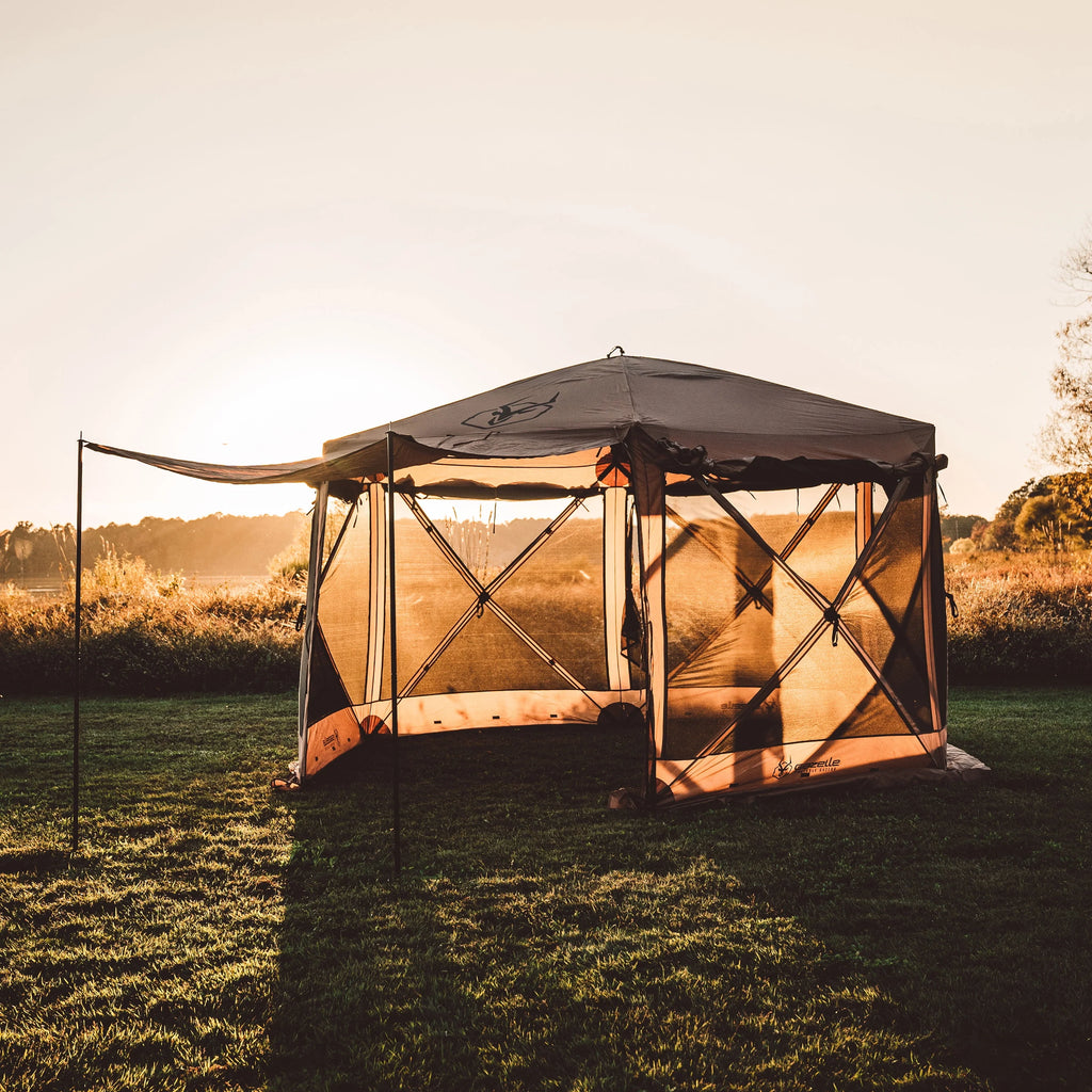 12x12ft 6 Side 8 Person Pop Up Gazebo Tent R981