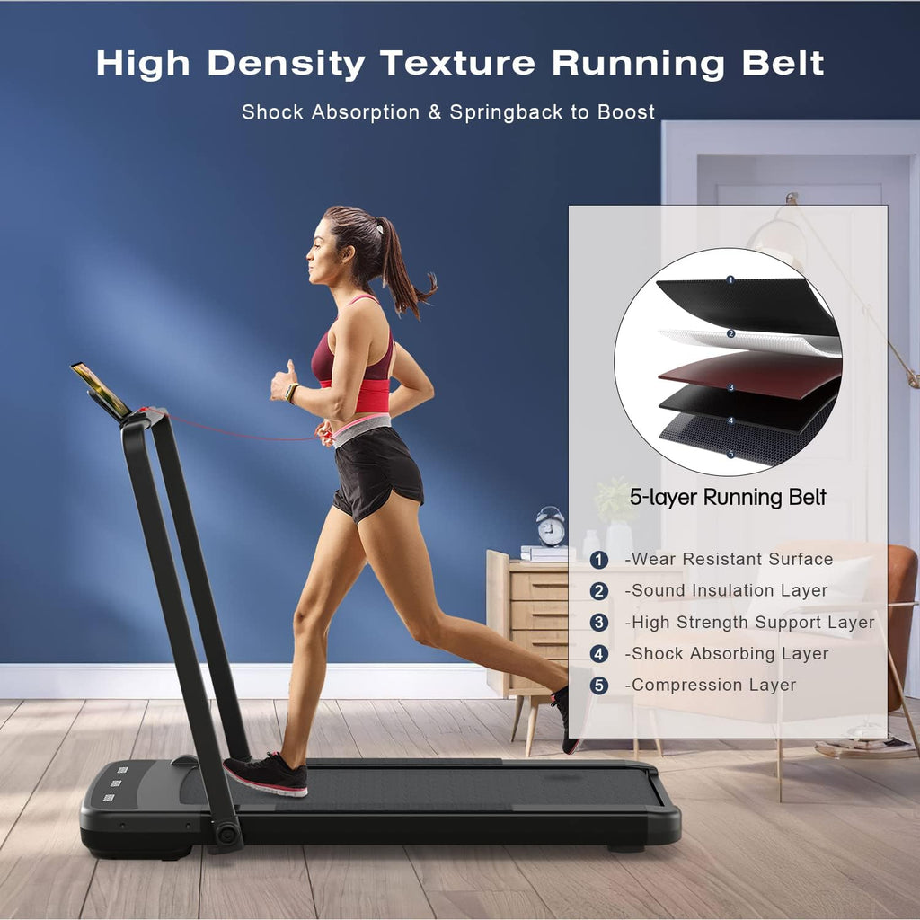 Under Desk 2 in 1 Folding Treadmill Walking Pad W1757